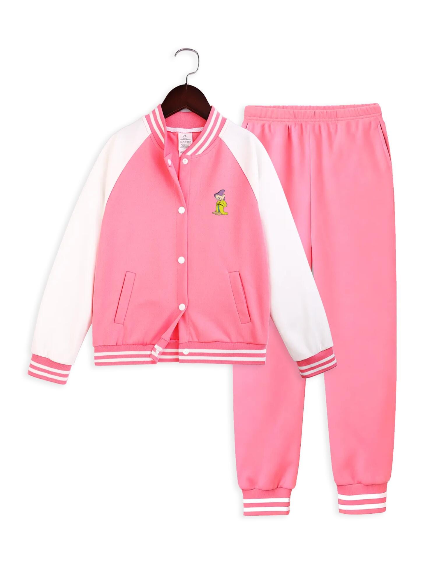 Pink Tracksuit Set | Mom Casual Outfit