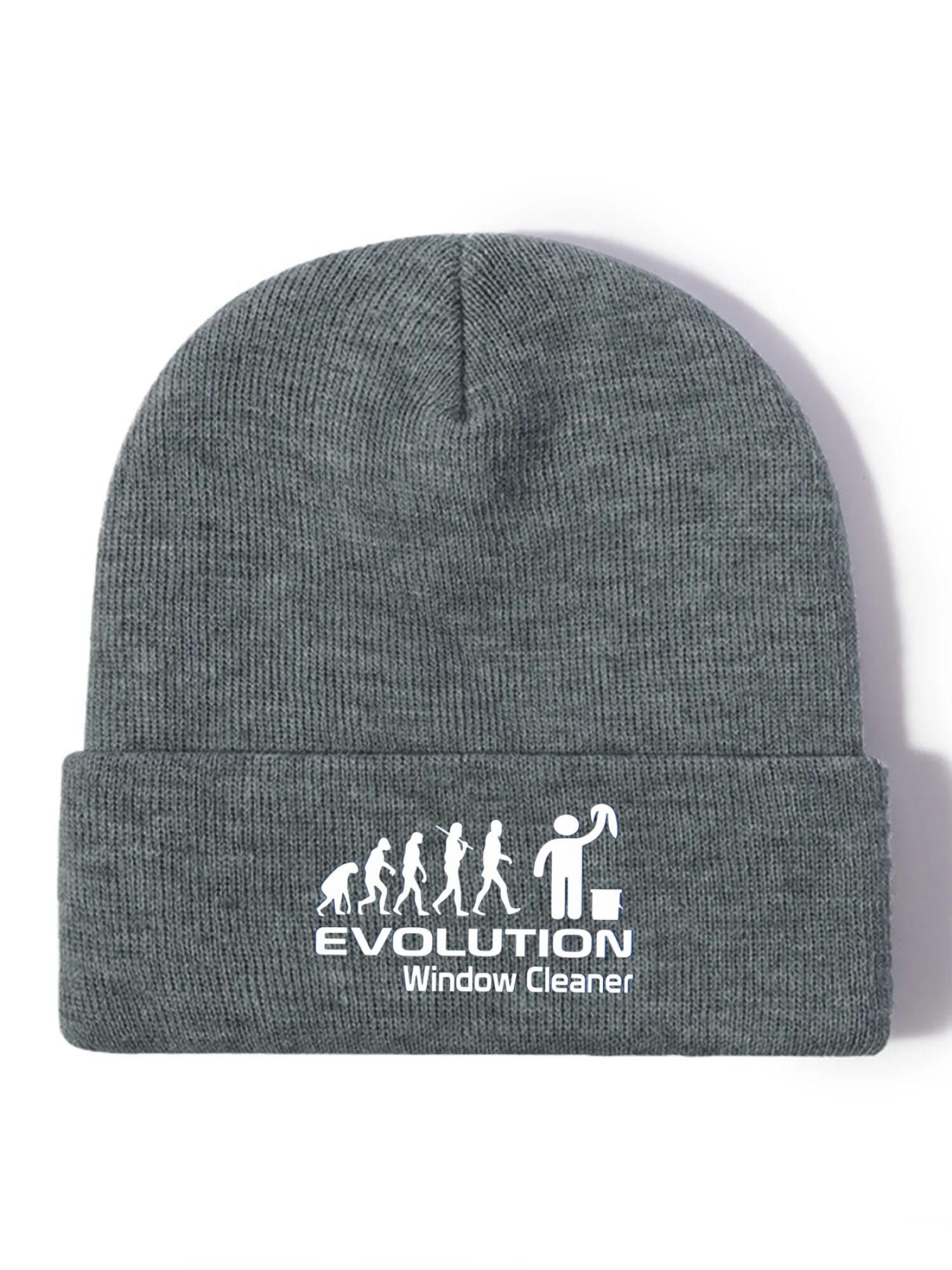 Funny Window Cleaner Beanie - Evolution Graphic Winter Hat | OurPod - Image 11