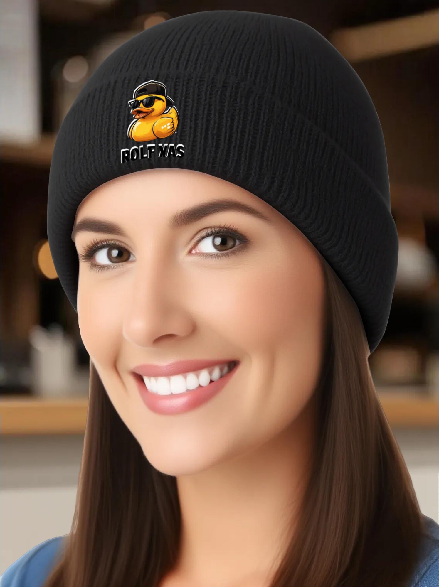 Cool Duck Knit Beanie - Funny Streetwear Winter Hat | OurPod - Image 9
