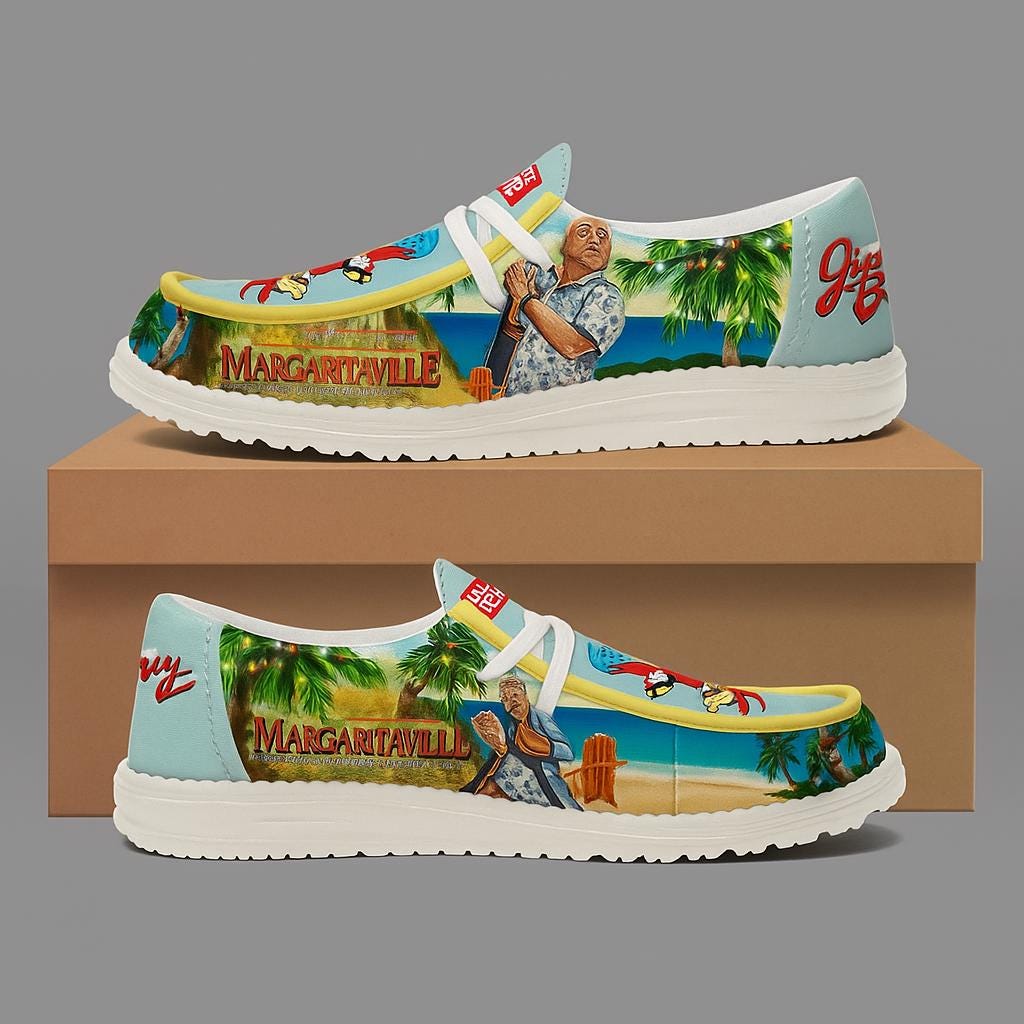 Margaritaville Loafers | Tropical Palm Parrot Shoes