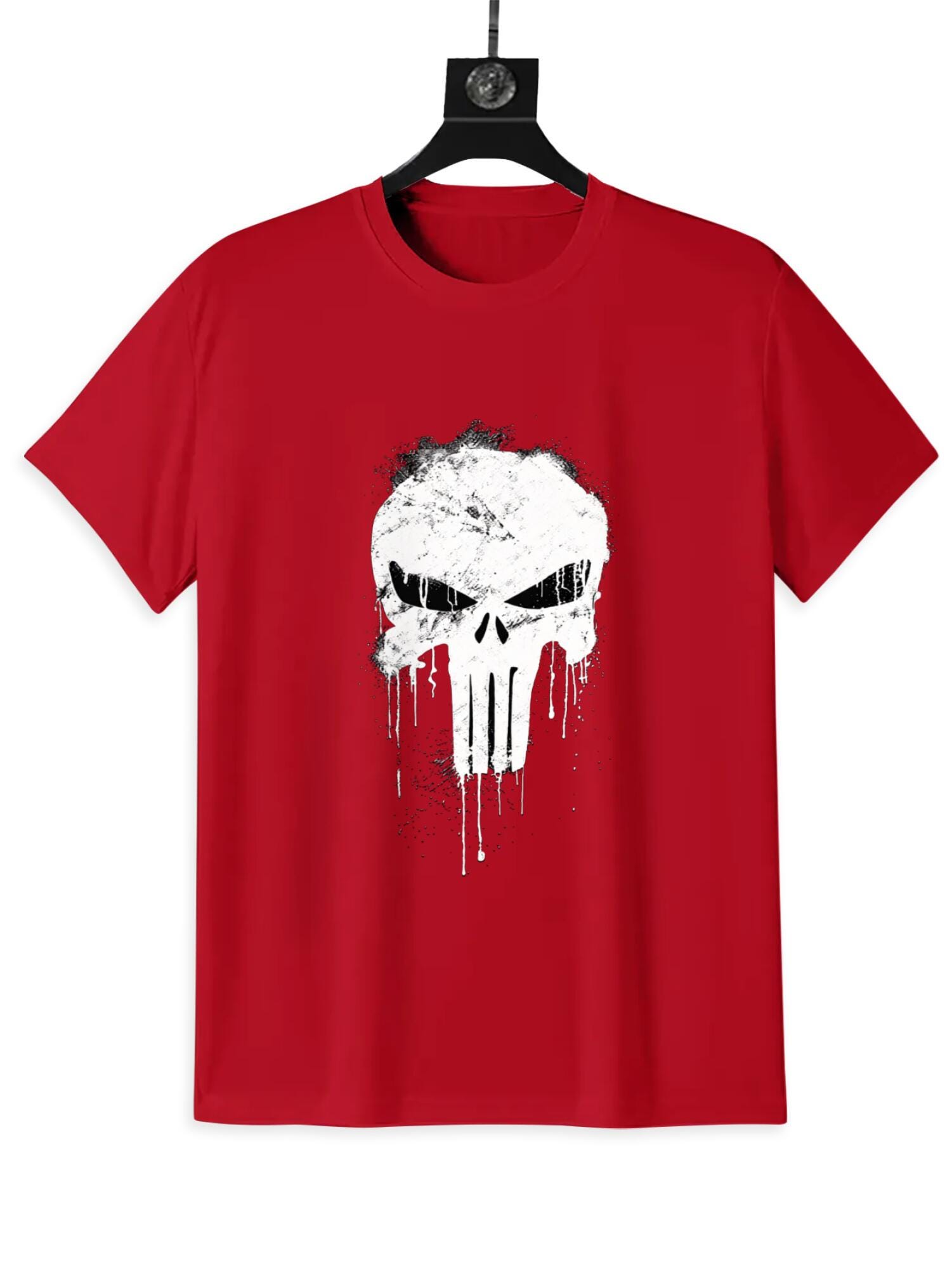 Distressed Skull T-Shirt | Grunge Streetwear Graphic Tee - Image 3
