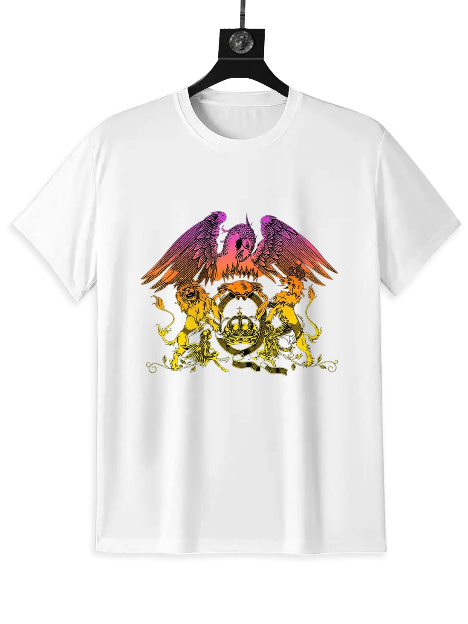 Vintage Royal Crest T-Shirt | Lion & Phoenix Emblem Tee