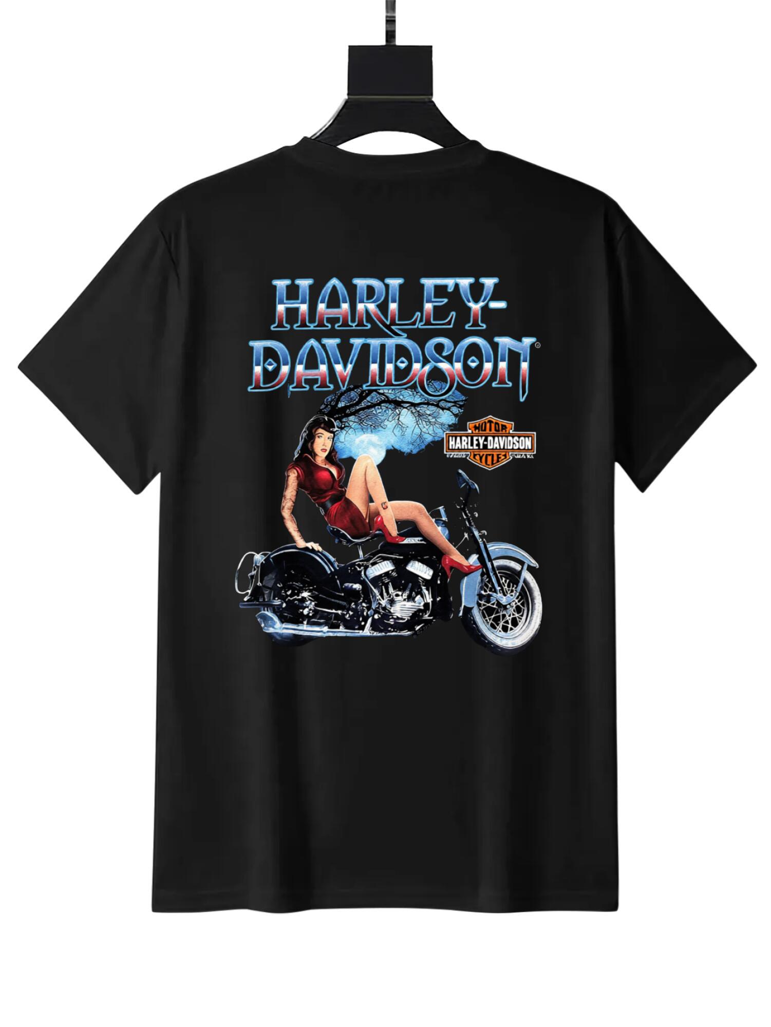 Vintage Harley Skoal Bandit Tee | Retro Biker Girl Shirt - Image 4