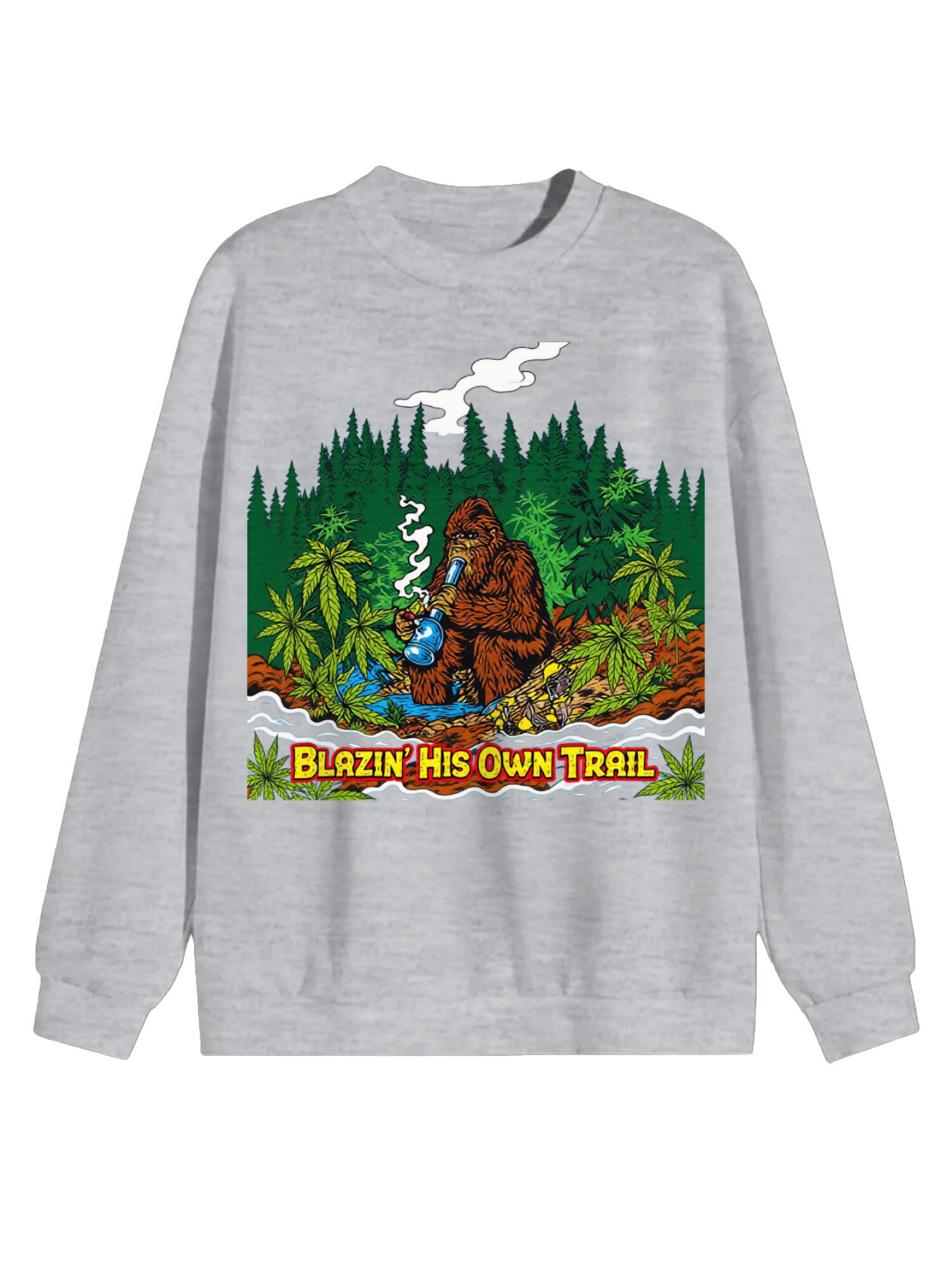 Bigfoot Trail Sweatshirt | Retro Forest Crewneck - Image 4