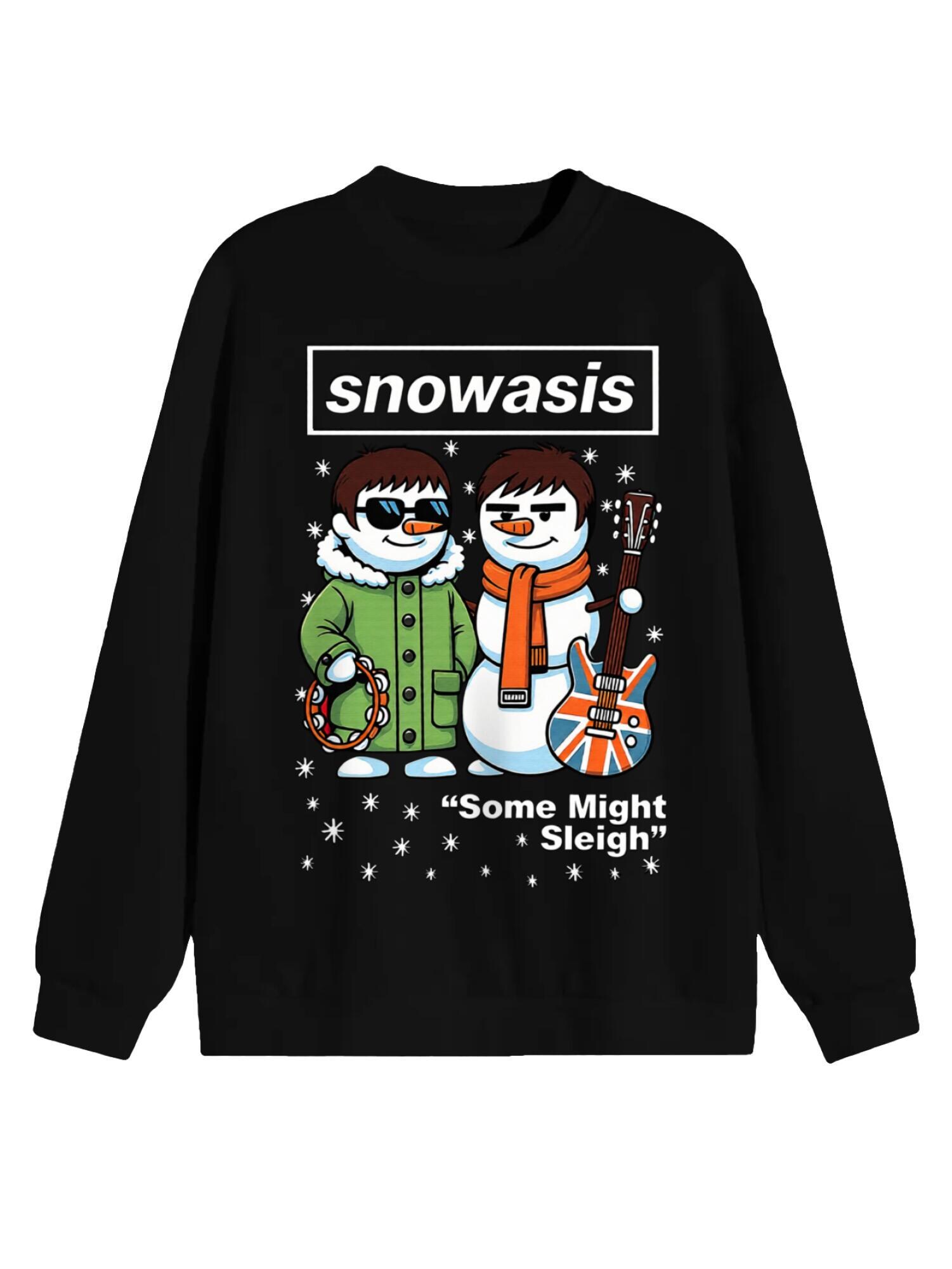 Snowasis Sweatshirt | Xmas Band Spoof Gift - Image 2