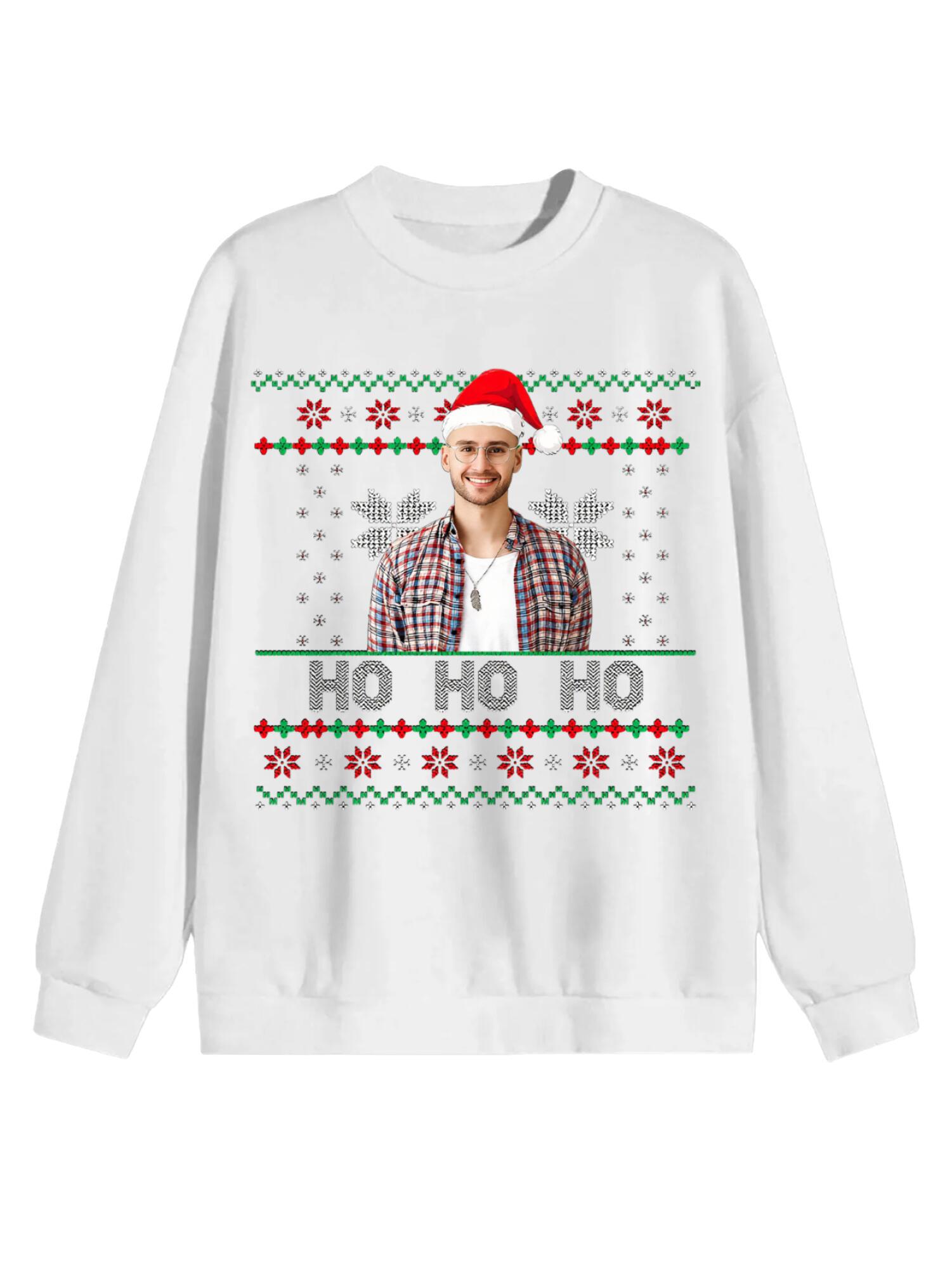 Custom Face Jumper | Personalized Christmas Sweatshirt - Image 2