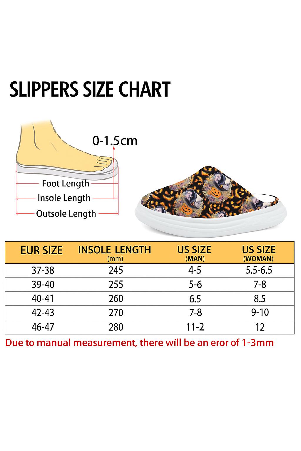 Pumpkin Witch Slippers | Plush Halloween Shoes - Image 2