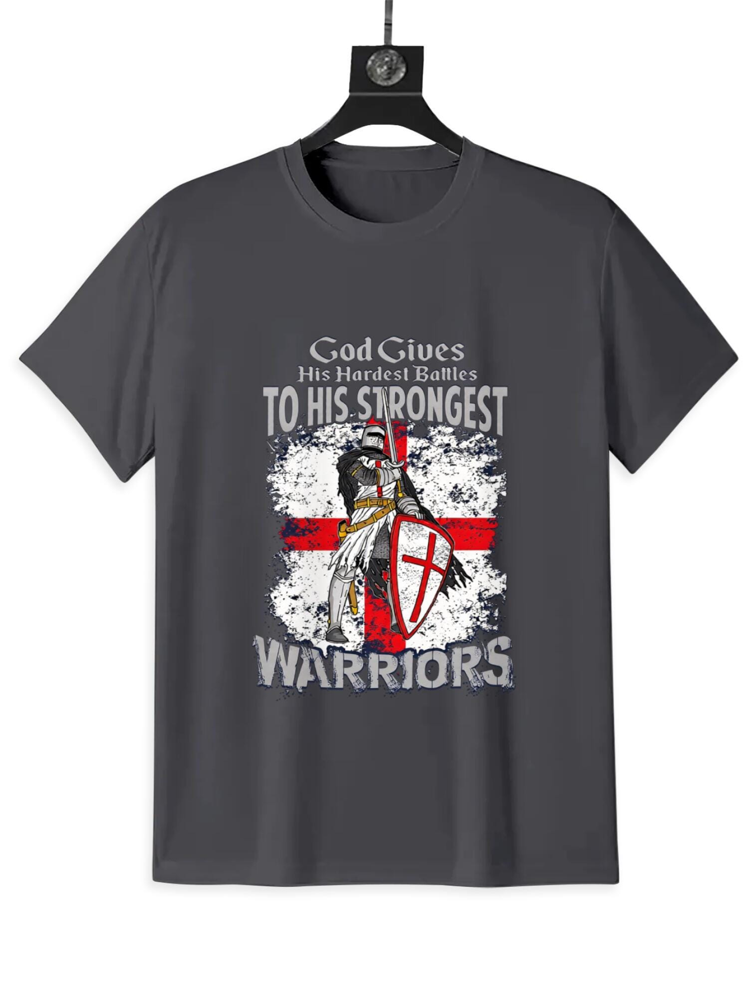 Christian Knight T-Shirt | Faith Warrior Graphic Tee - Image 5