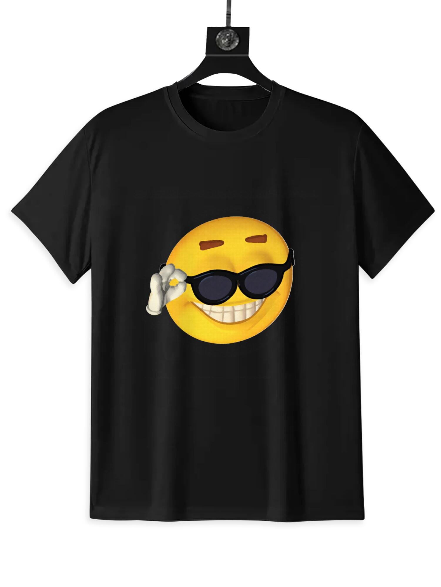 Cool Sunglasses Emoji T-Shirt | Meme Graphic Smiley Tee