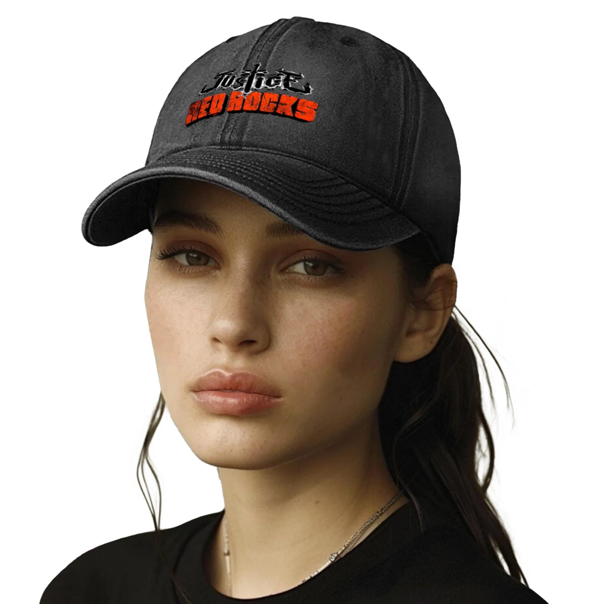 Red Rocks Hat | Vintage Denim Baseball Cap - Image 2