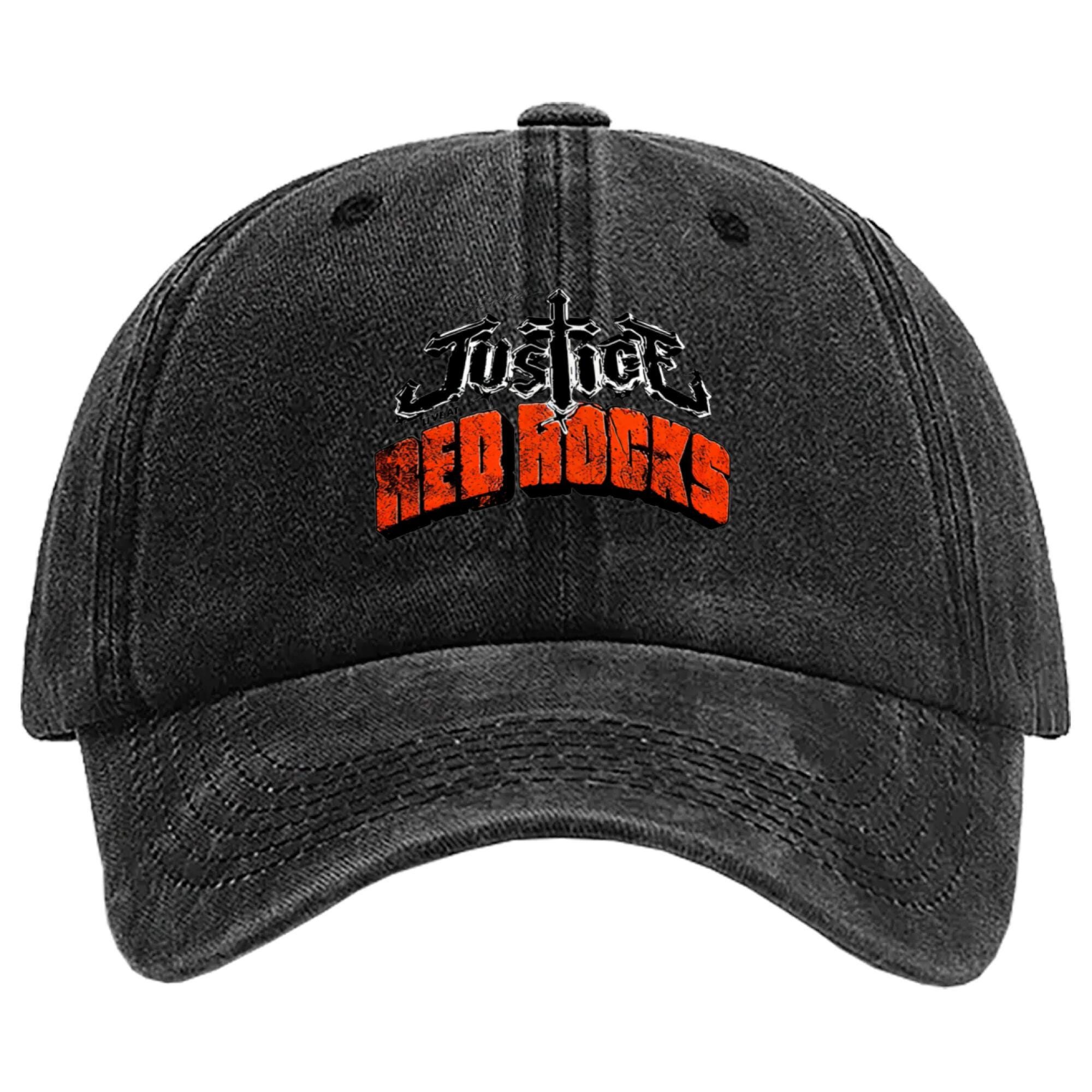 Red Rocks Hat | Vintage Denim Baseball Cap - Image 3