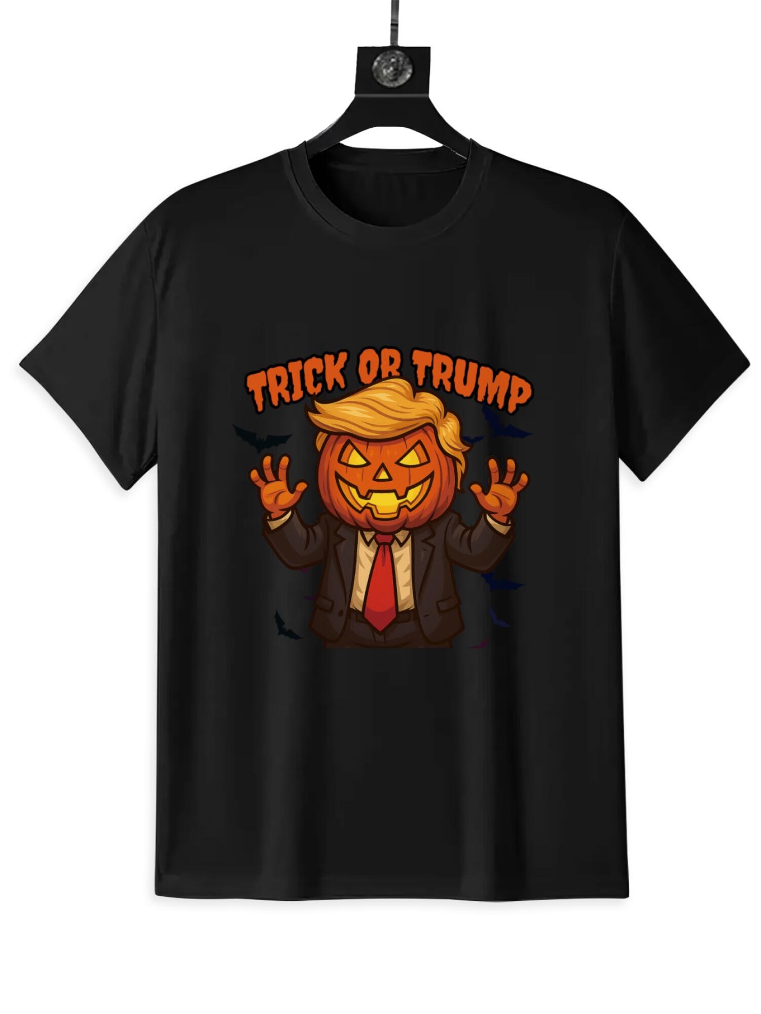 Trick or Trump Halloween T-Shirt | Funny Political Pumpkin Tee - Image 4