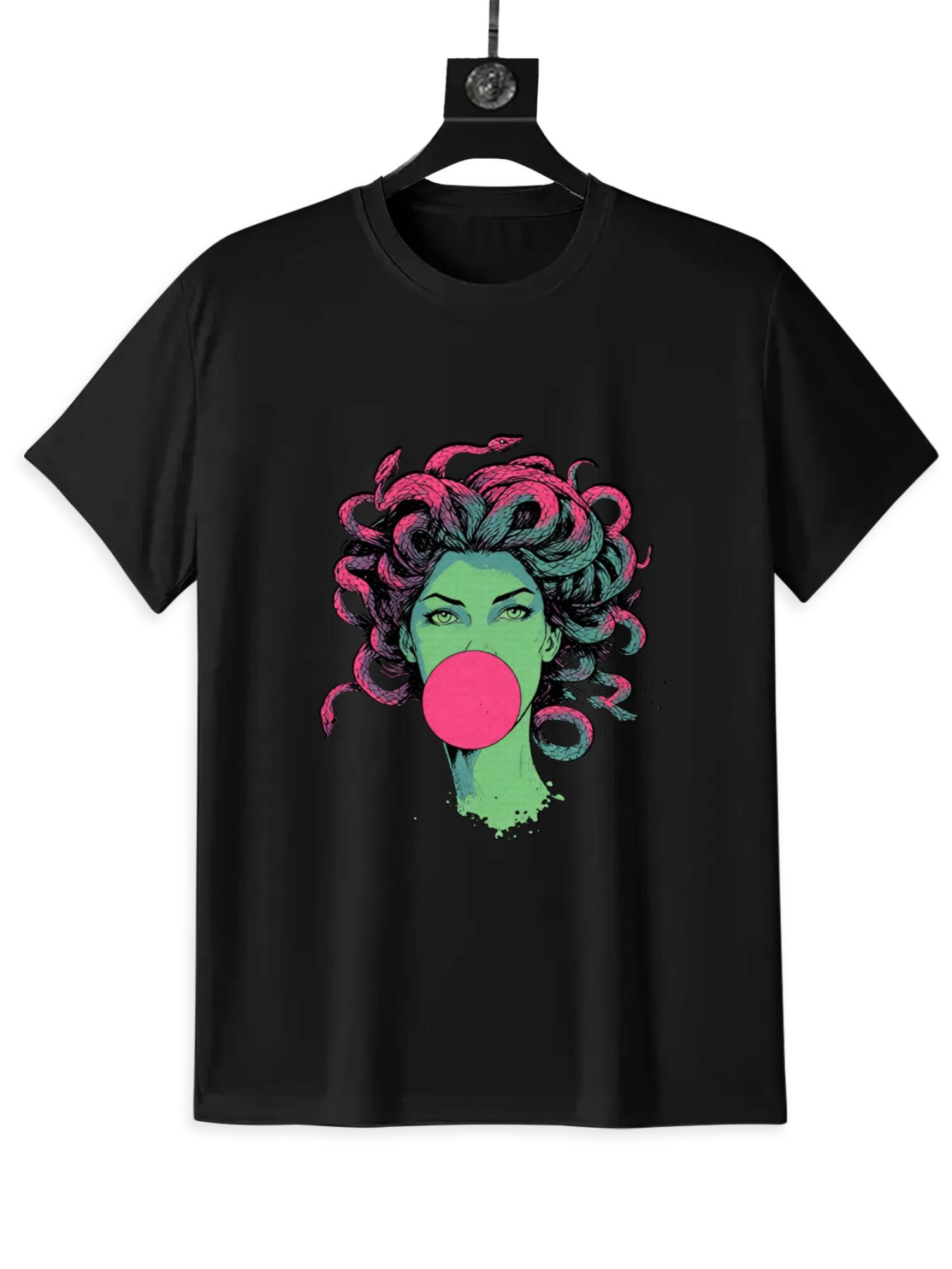 Medusa Bubblegum T-Shirt | Punk Gothic Graphic Tee