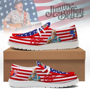 Buffett Flag Shoes | Patriotic Loafers