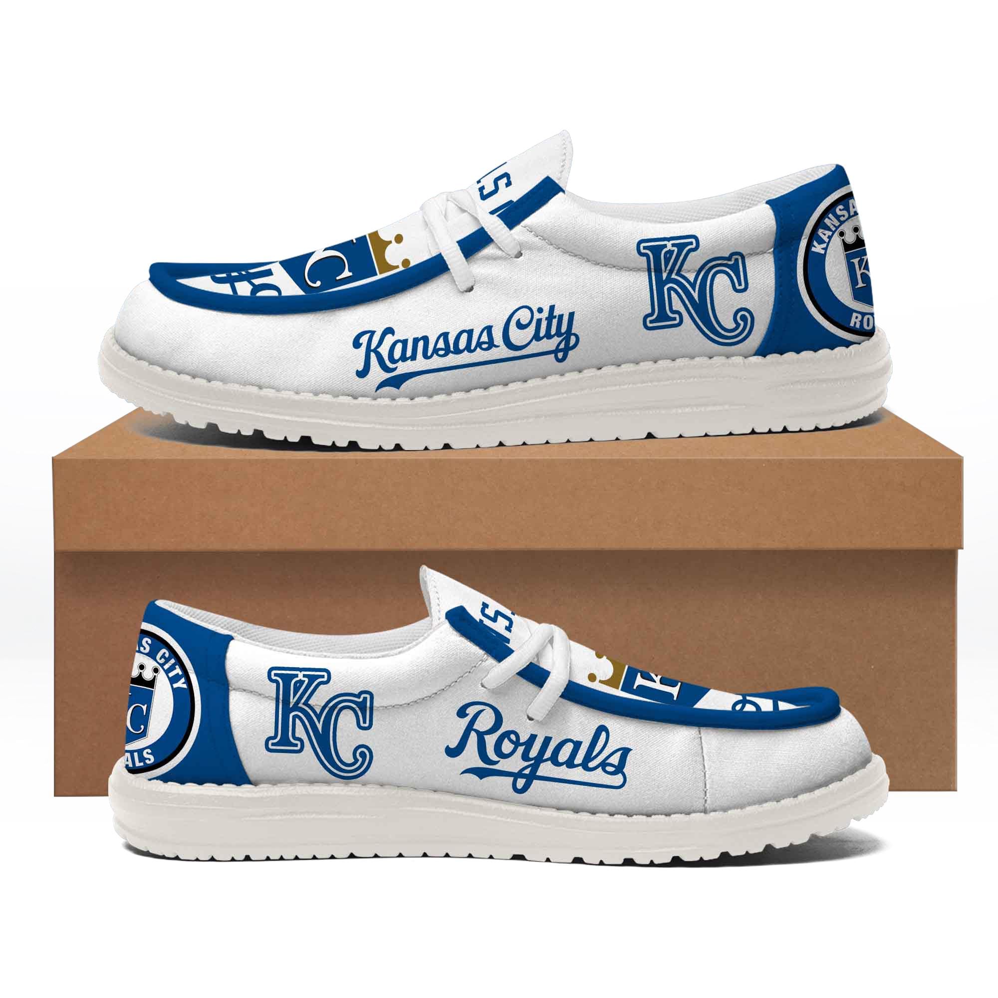 Royals Slip-Ons | Baseball Fan Shoes