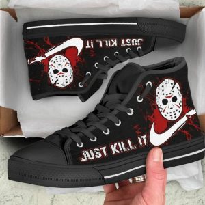 Horror Mask Sneakers | Slasher Art Shoes