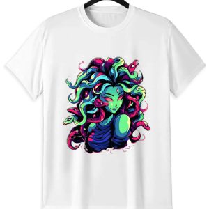 Neon Medusa Graphic Tee | Greek Mythology Streetwear