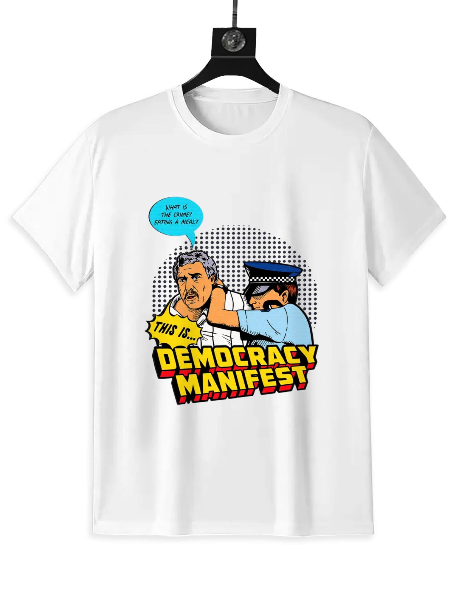 Democracy Manifest T-Shirt | Retro Meme Graphic Tee - Image 2