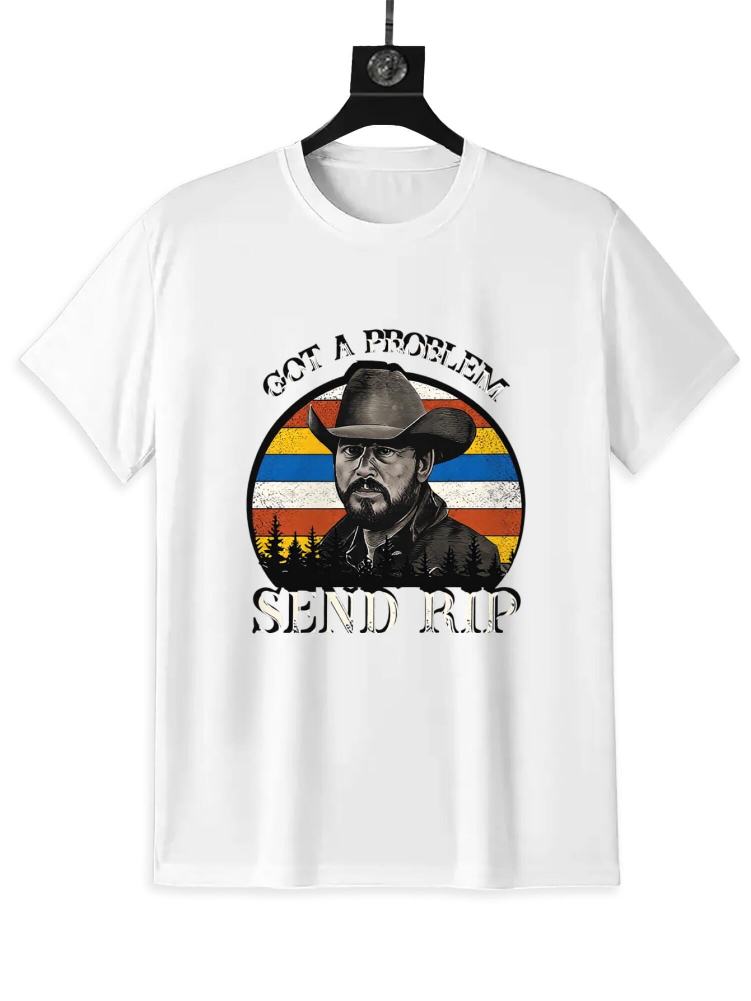 Send Rip Cowboy T-Shirt | Vintage Western Graphic Tee - Image 2