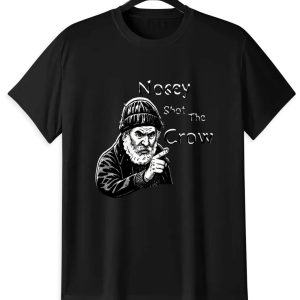 Nosey Shot The Crow T-Shirt | Curiosity Vintage Sketch Tee