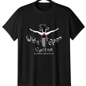 Wide Open Cycles Daytona T-Shirt | Biker Graphic Tee