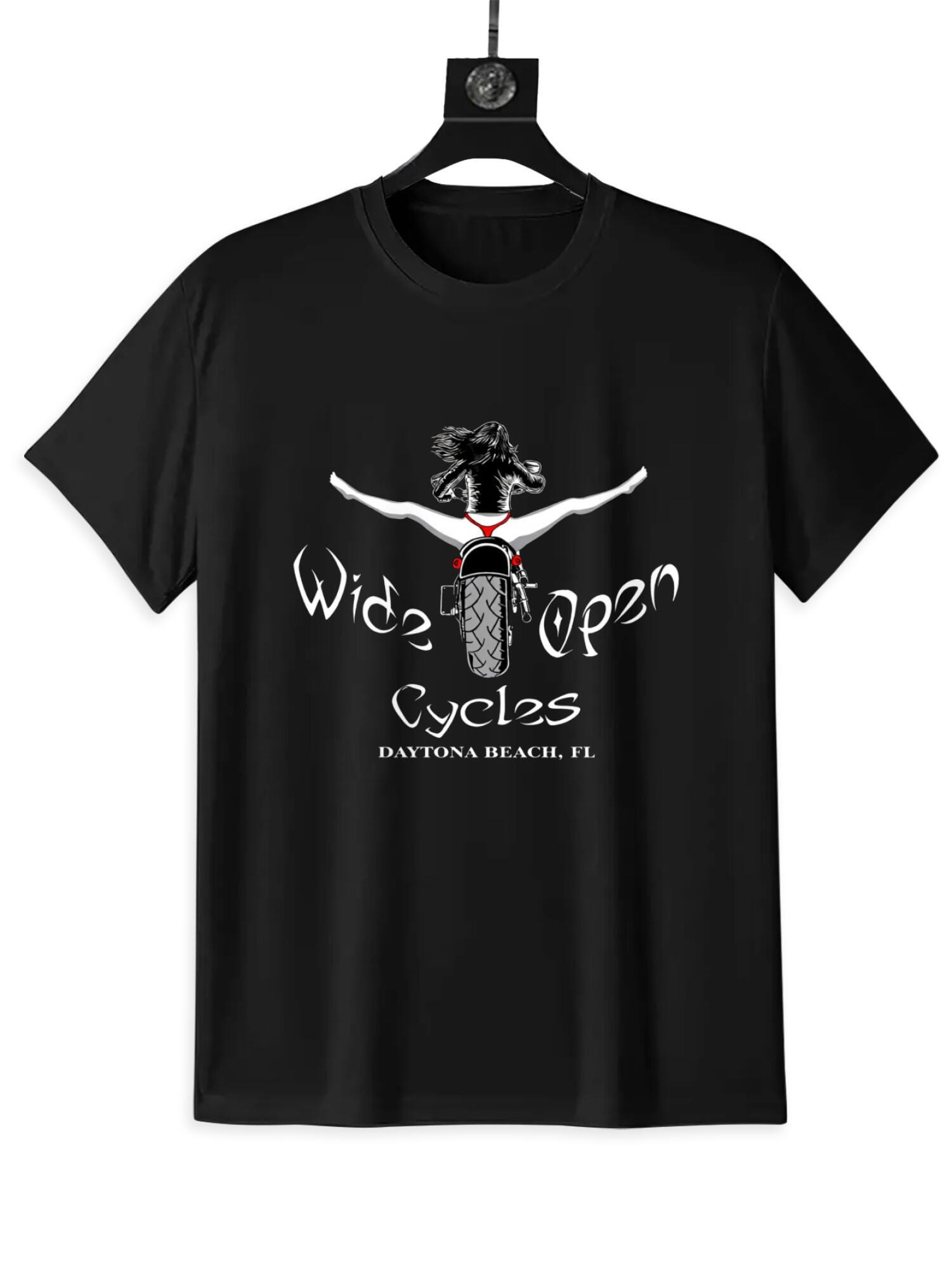 Wide Open Cycles Daytona T-Shirt | Biker Graphic Tee