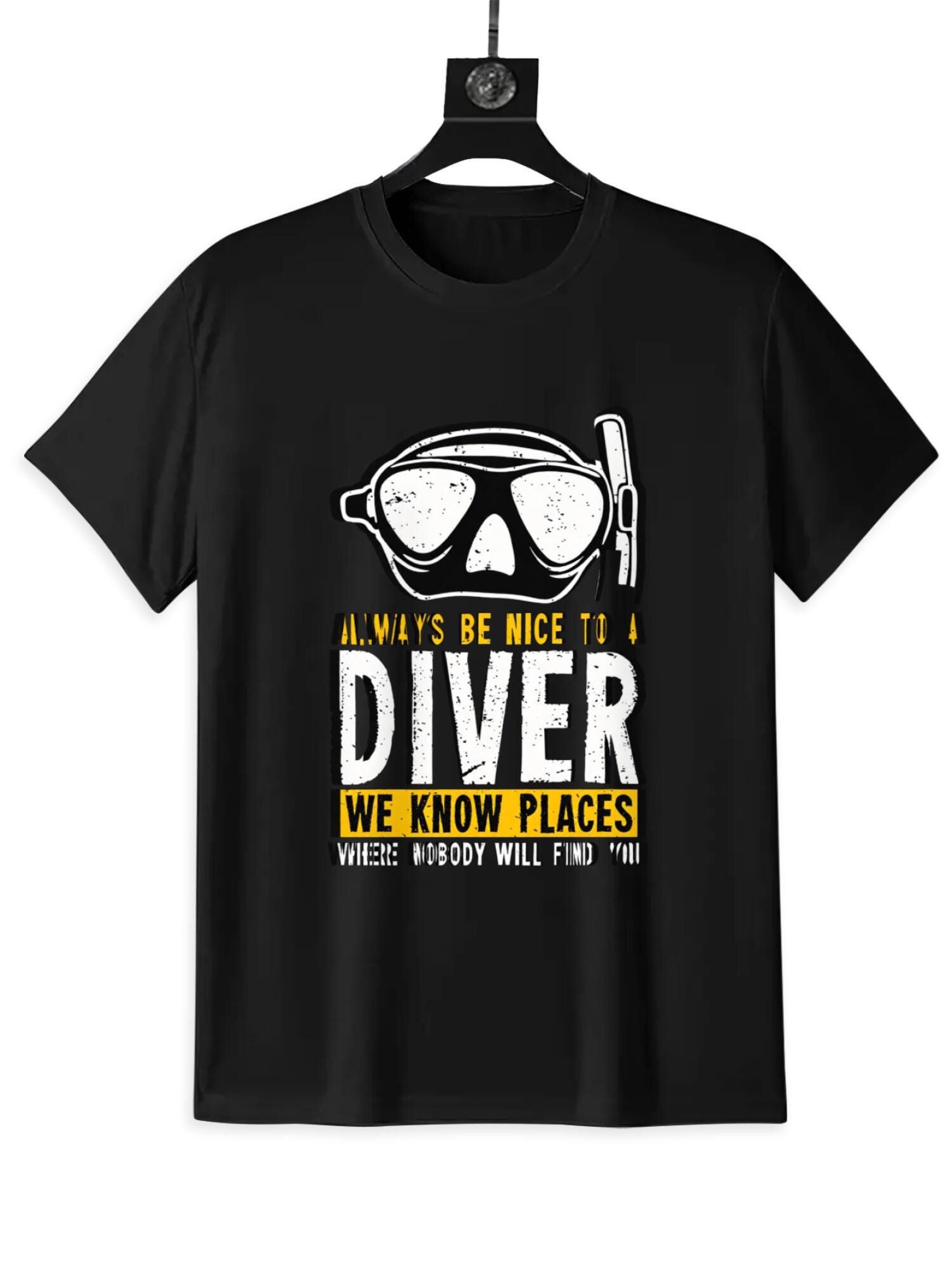 Funny Scuba Diver T-Shirt | "We Know Places" Dive Humor