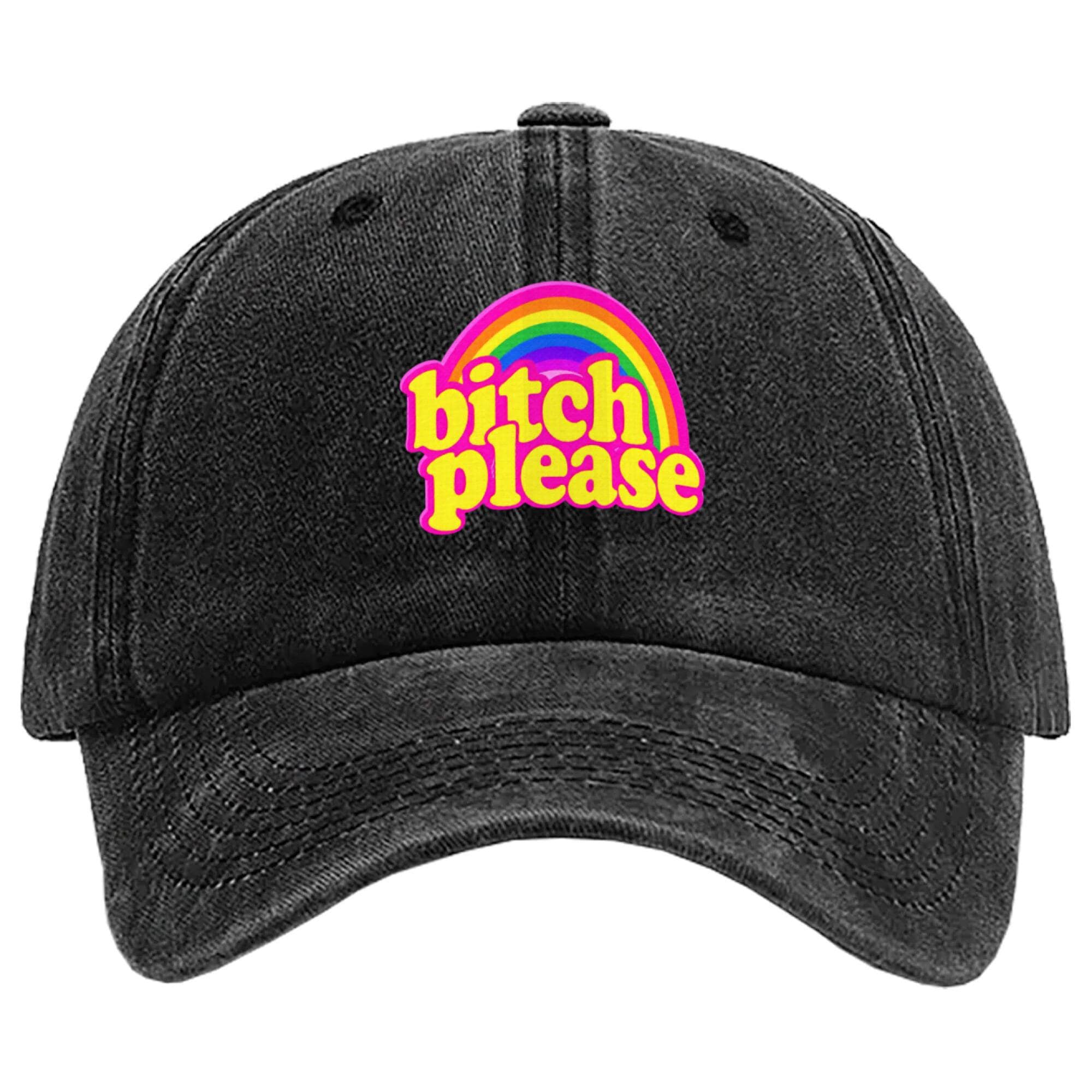 Rainbow Bitch Please Hat | Sassy Baseball Cap - Image 3