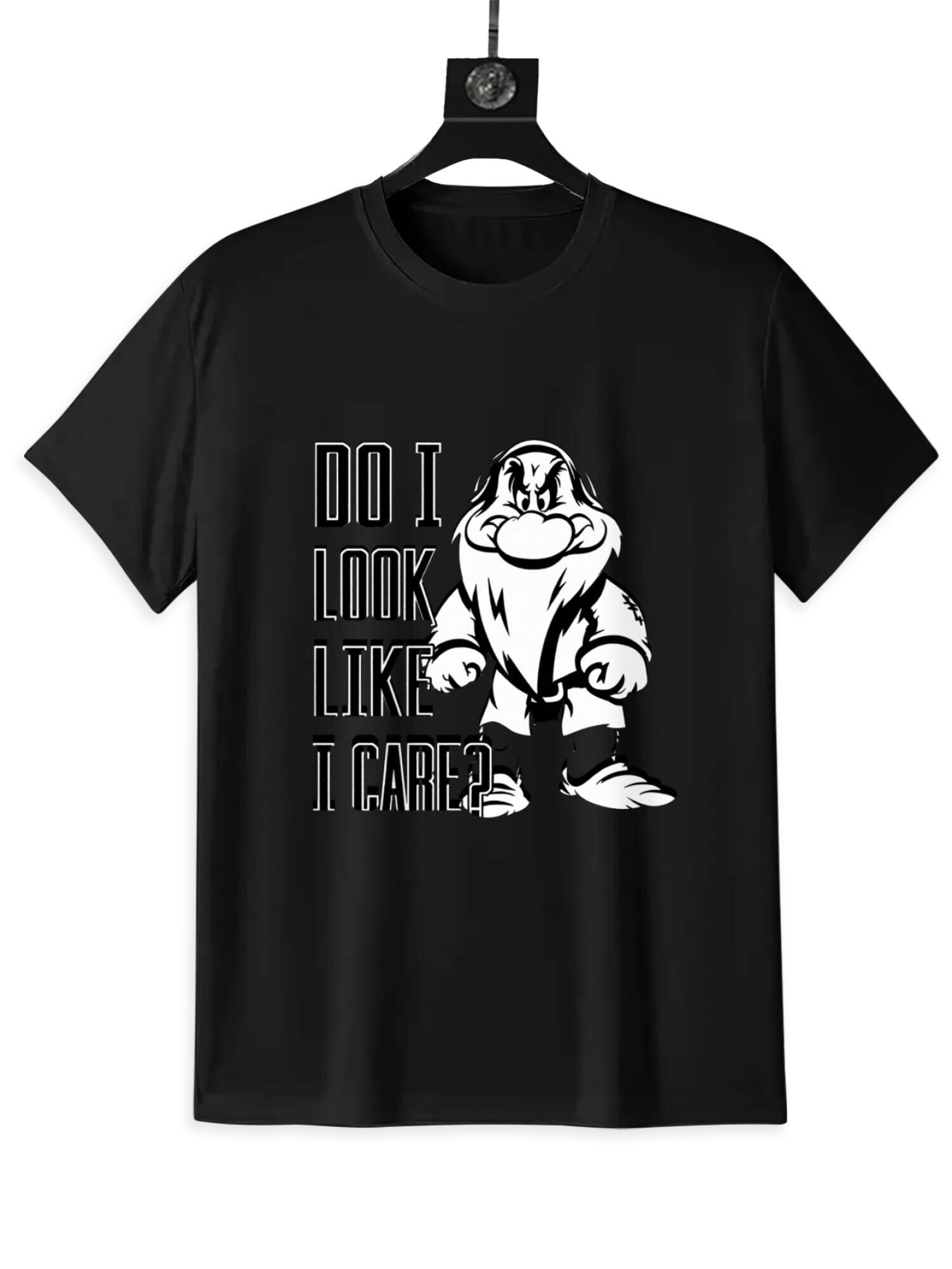 Sarcastic "Do I Look Like I Care?" T-Shirt | Funny Attitude Tee