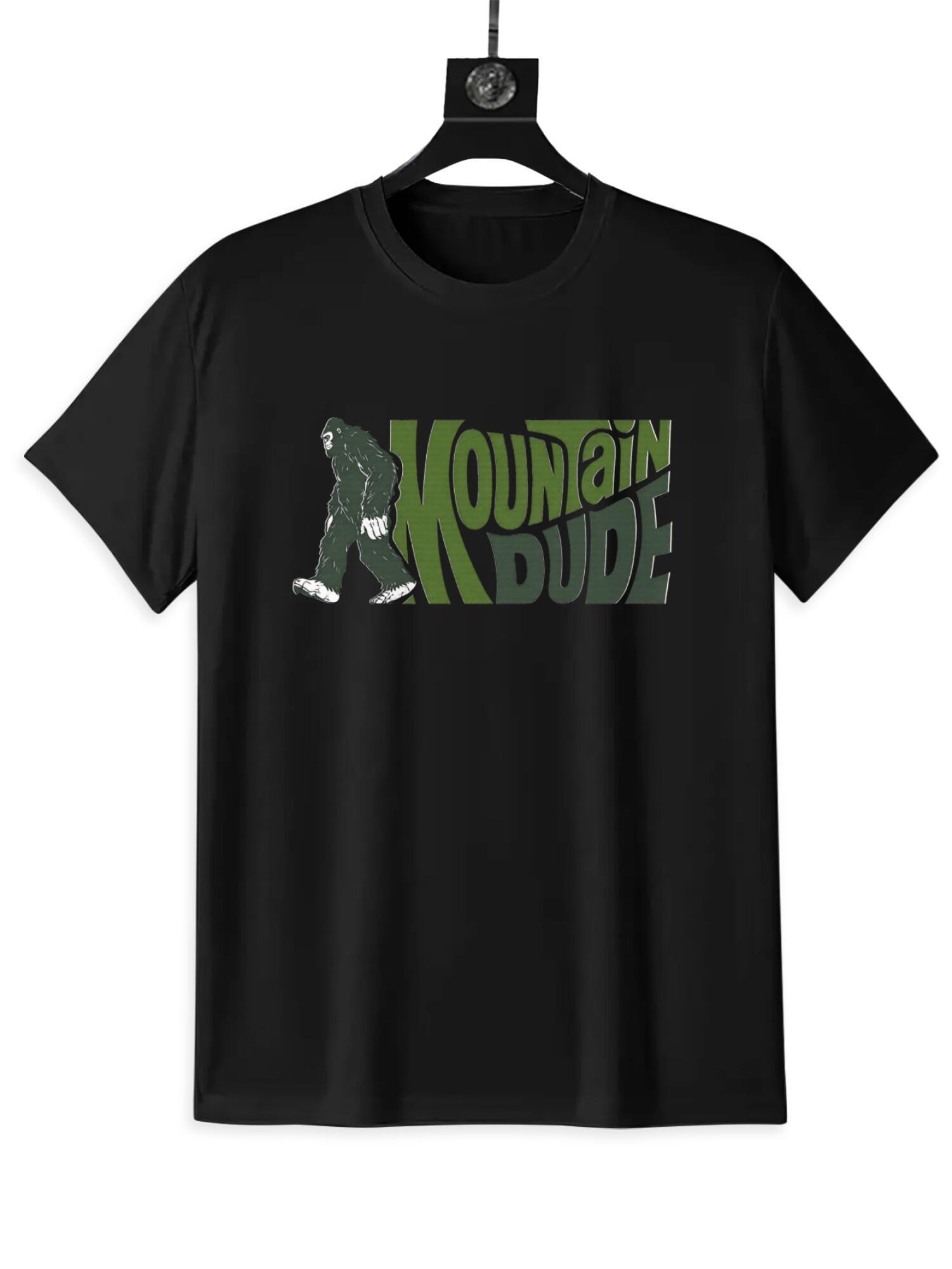 Funny Bigfoot T-Shirt | Mountain Dude Retro Graphic Tee