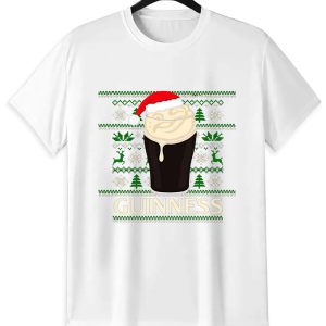 Christmas Guinness Beer T-Shirt | Holiday Drinking Humor Tee