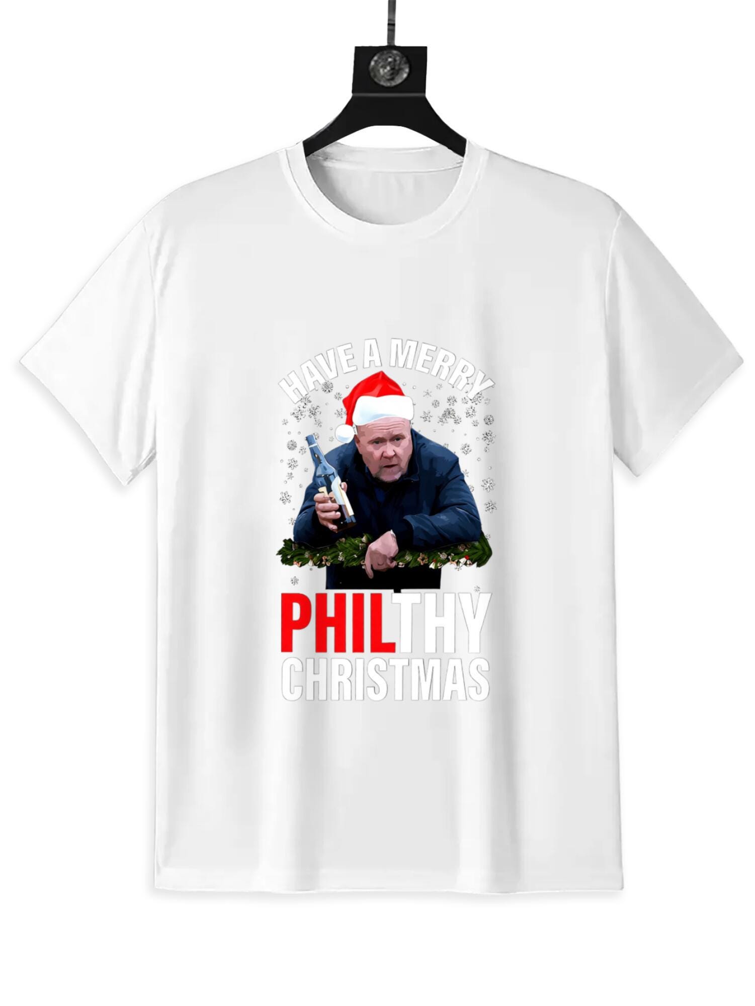 Funny Philthy Christmas T-Shirt | Naughty Santa Humor Tee