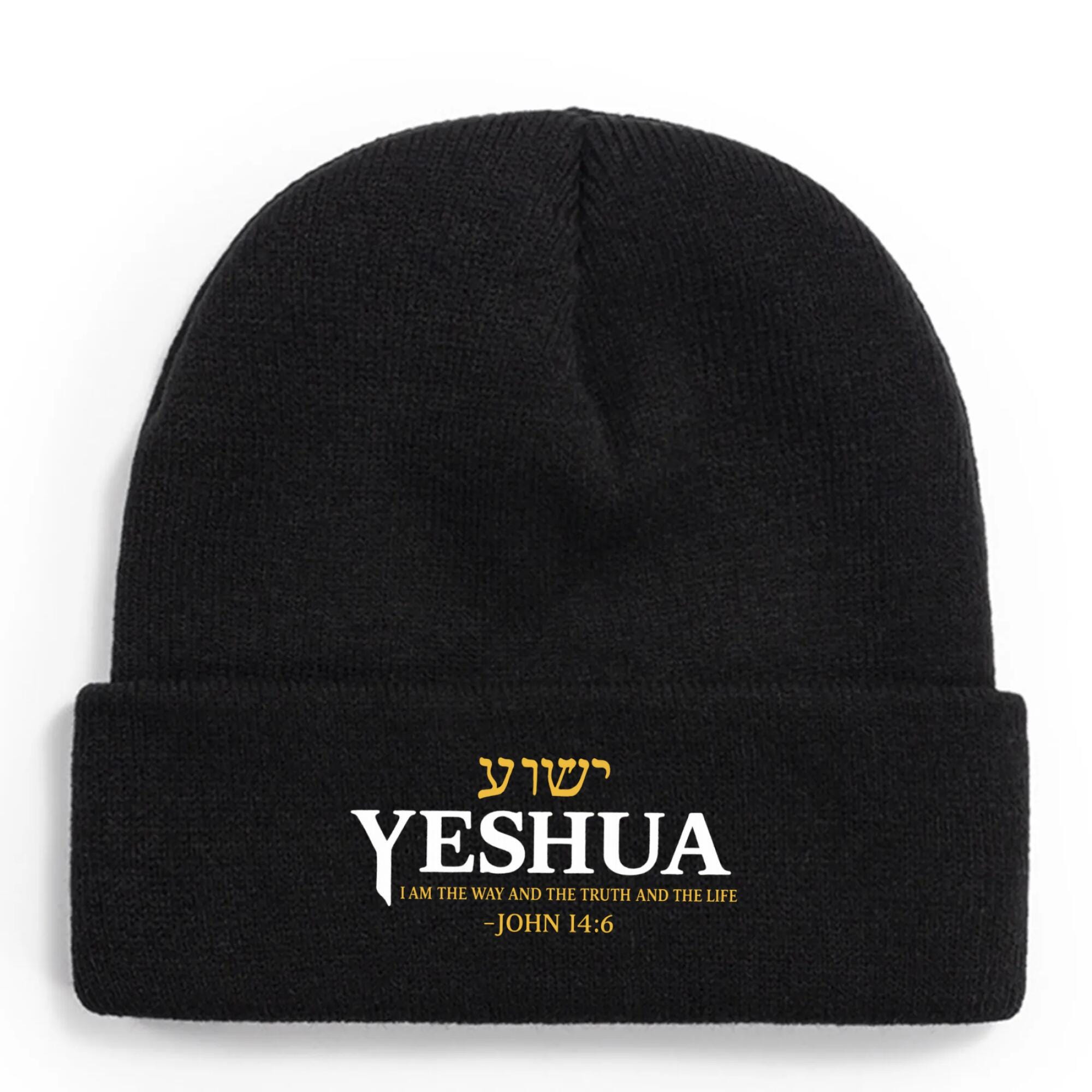 YESHUA Beanie - John 14:6 Bible Verse Christian Hat | OurPod - Image 7