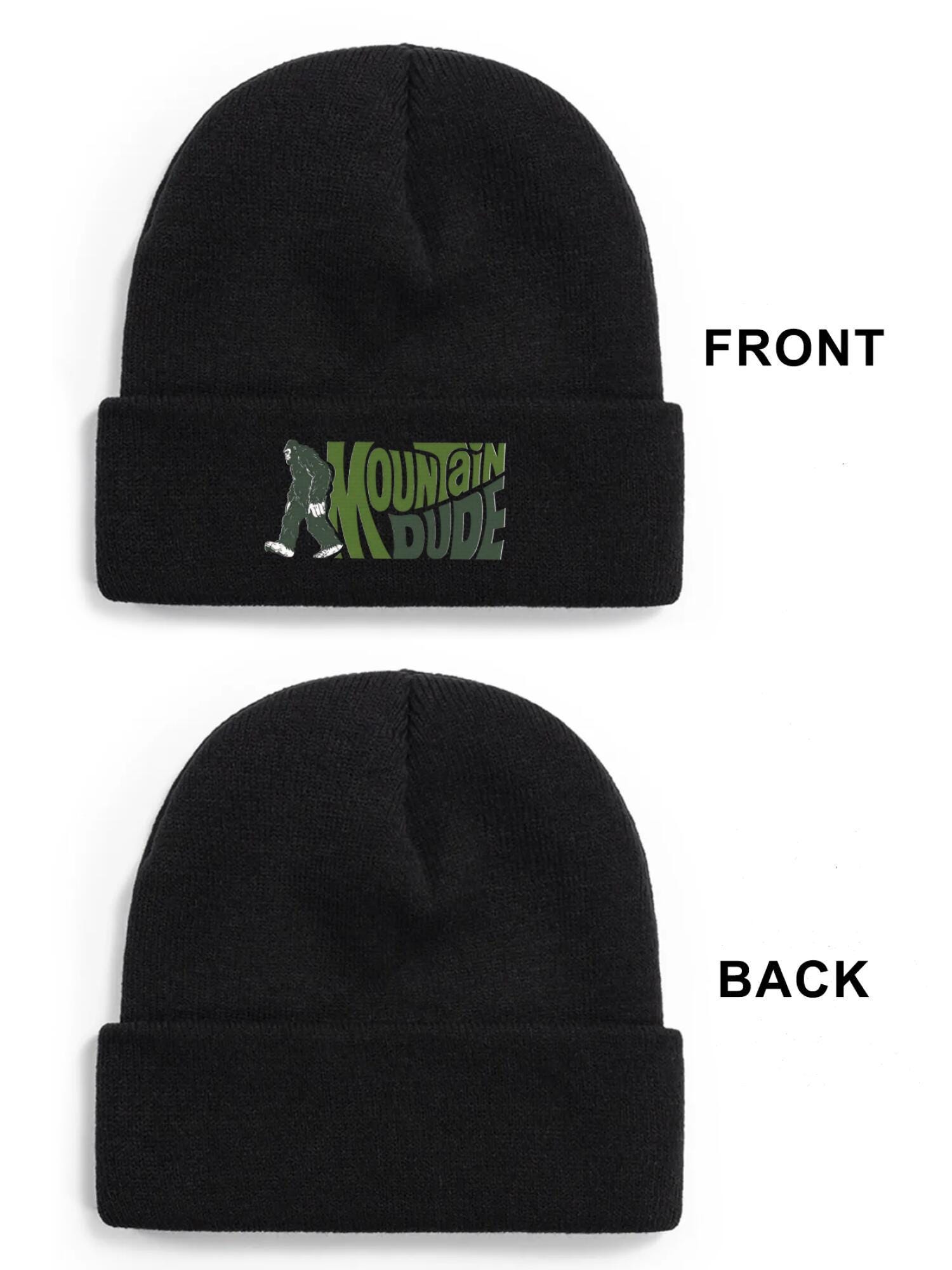 Mountain Dude Beanie | Bigfoot Knit Hat - Image 2