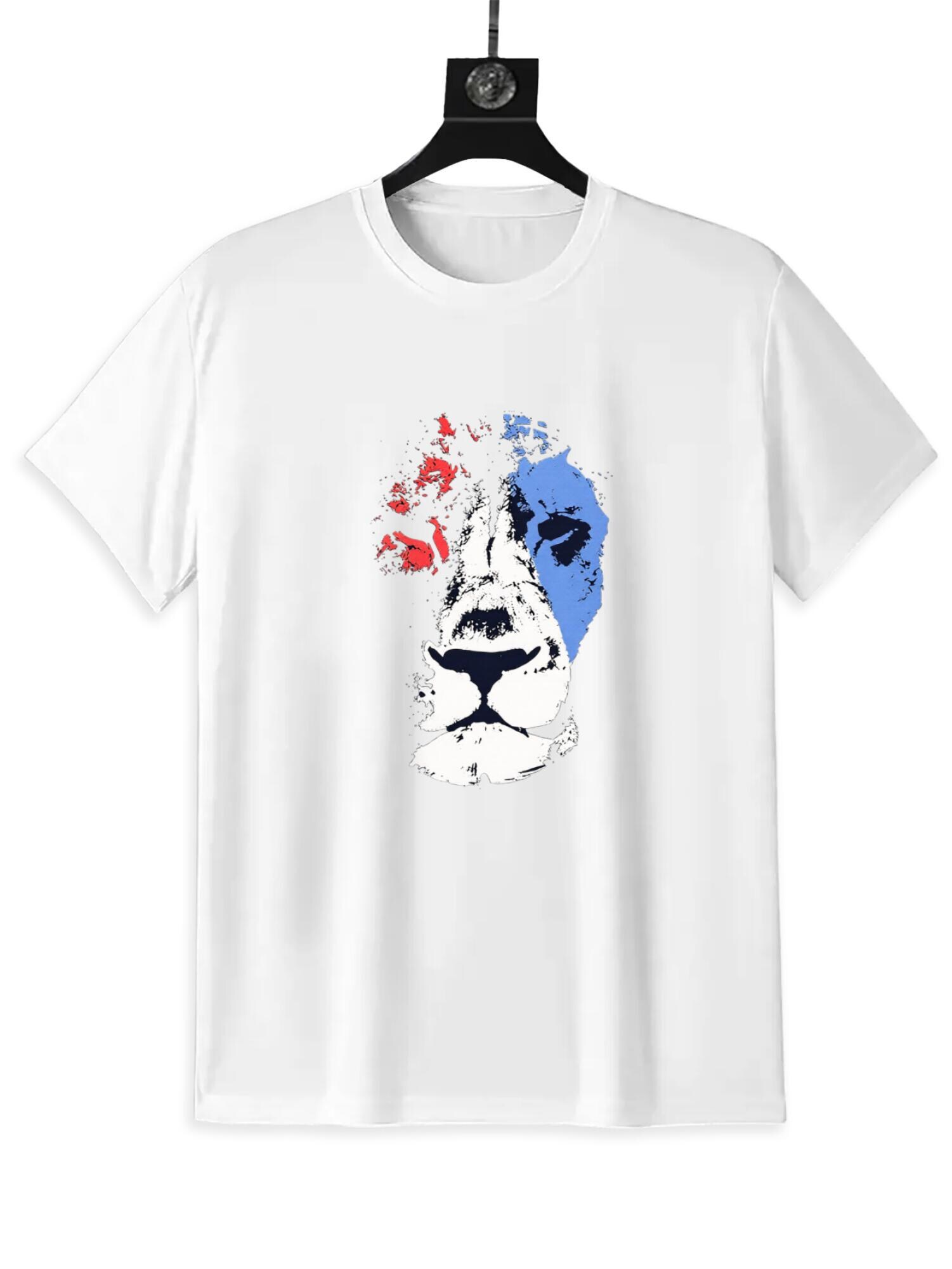 Abstract Lion T-Shirt | Modern Artistic Graphic Tee