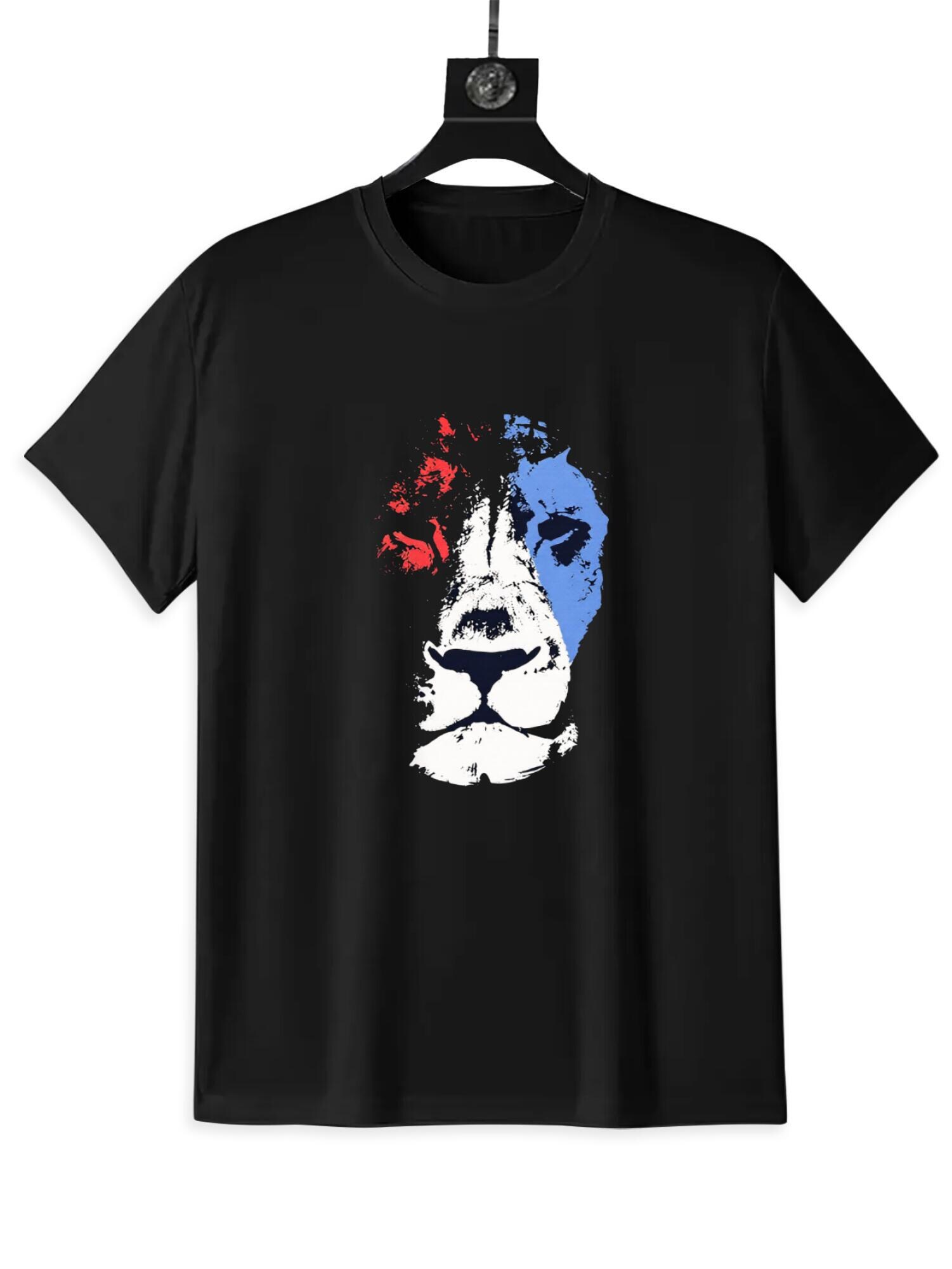 Abstract Lion T-Shirt | Modern Artistic Graphic Tee - Image 5