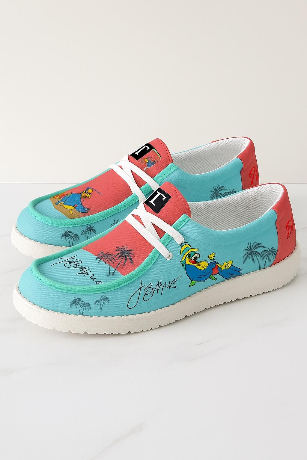 Parrot Slip-On Loafers | Tropical Beach Shoes - Image 2
