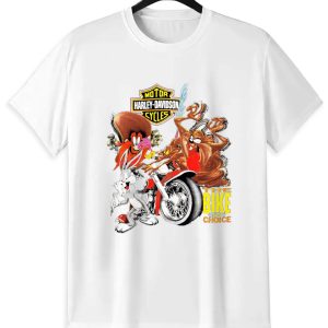 Harley Cartoon T-Shirt | Funny Motorcycle Graphic Tee