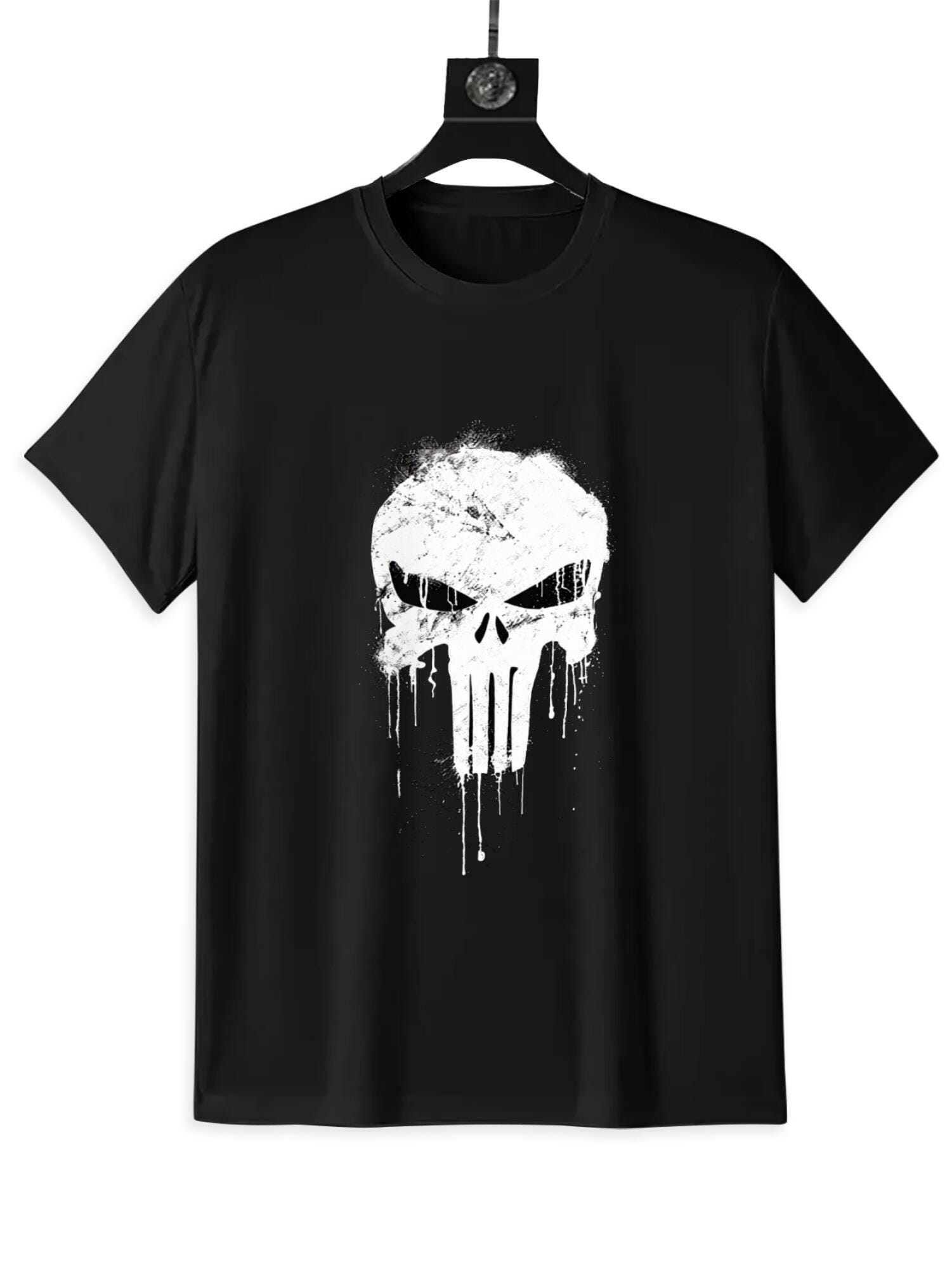 Distressed Skull T-Shirt | Grunge Streetwear Graphic Tee