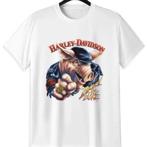 Harley-Davidson Pig Rider T-Shirt | Bad to the Bone Biker Tee