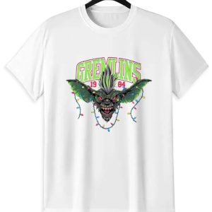 Gremlins 1984 Movie T-Shirt | Retro Neon Horror Tee