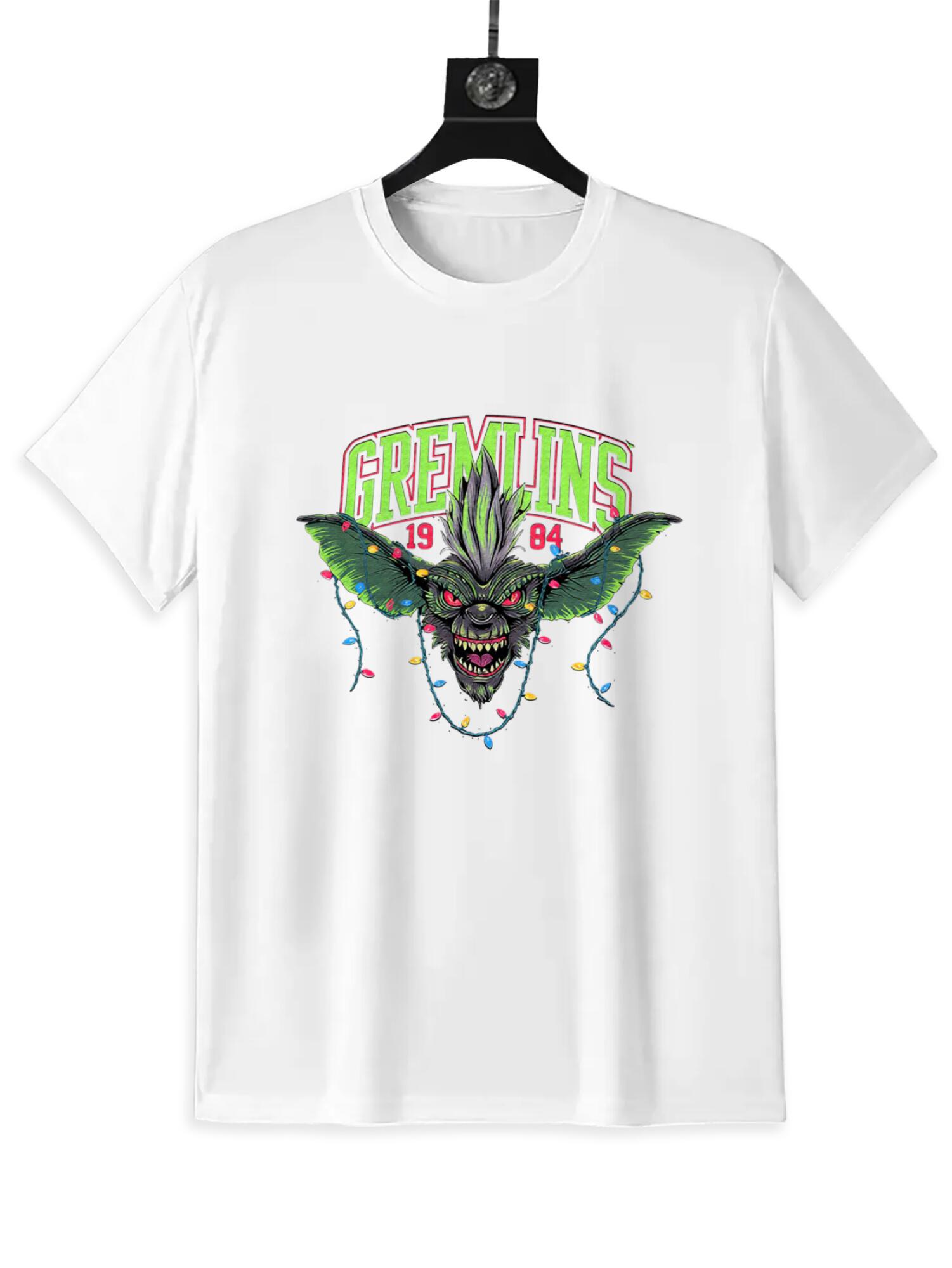 Gremlins 1984 Movie T-Shirt | Retro Neon Horror Tee