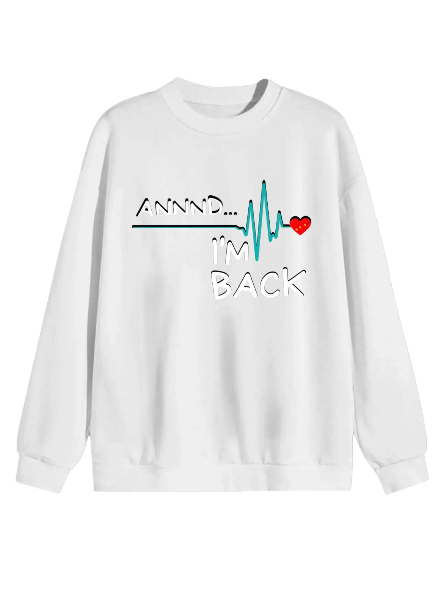 Heartbeat Sweatshirt | ECG Graphic Pullover - Image 4