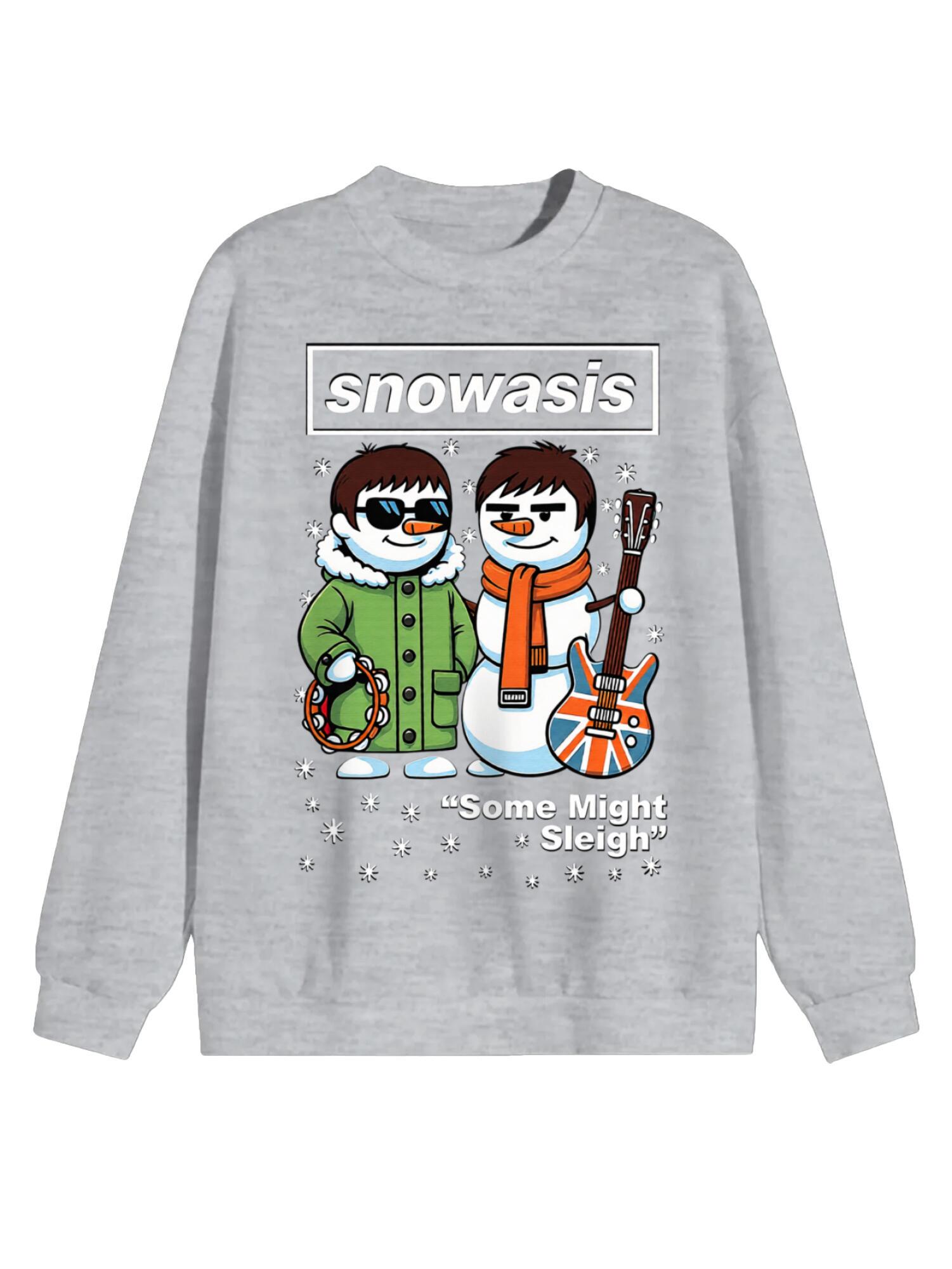 Snowasis Sweatshirt | Xmas Band Spoof Gift - Image 3