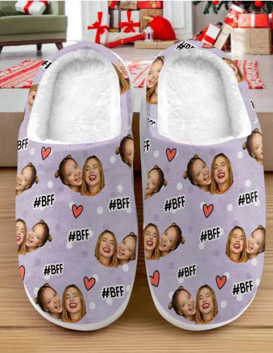 Photo Slippers | Personalized BFF Gift - Image 2