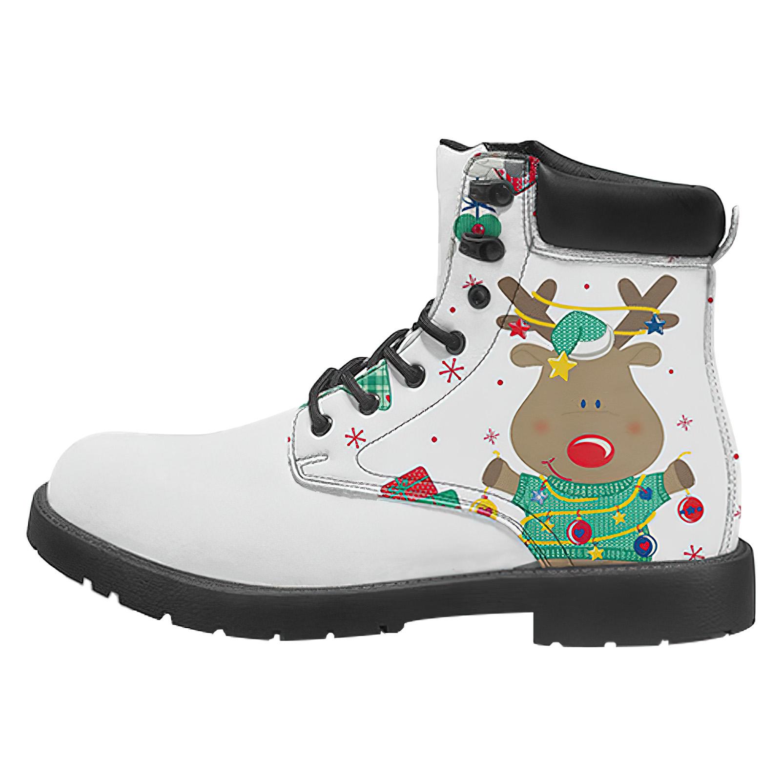 Reindeer Leather Boots | Holiday Shoes