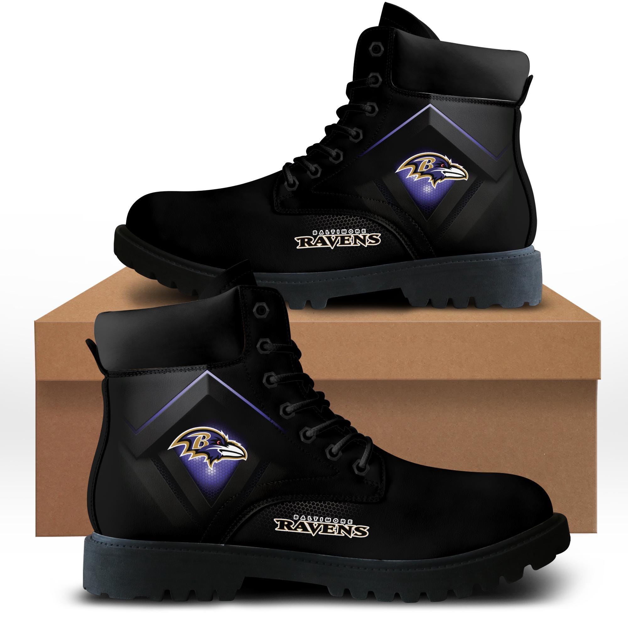 Raven Combat Boots | Gothic Street Shoes