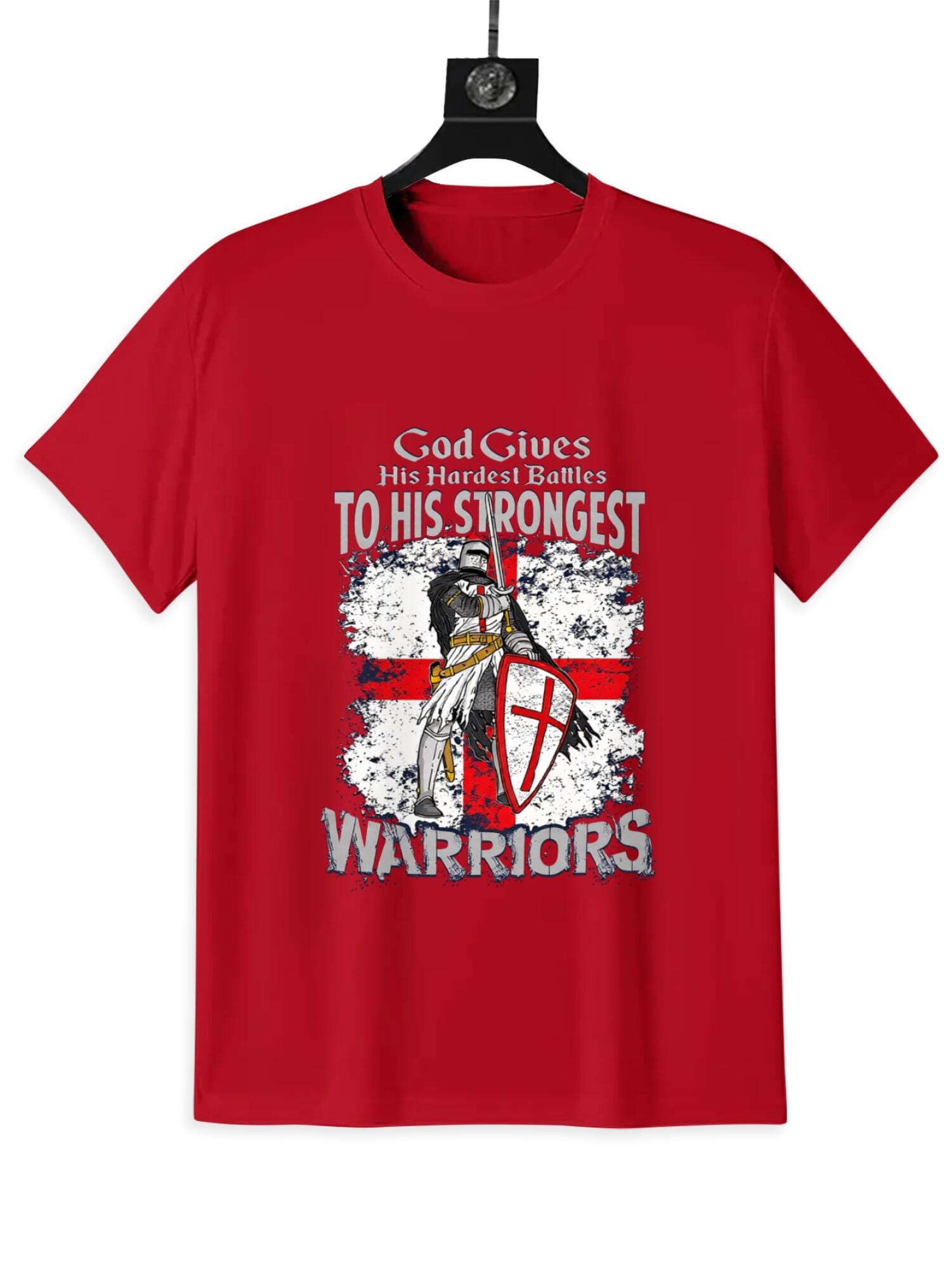 Christian Knight T-Shirt | Faith Warrior Graphic Tee - Image 4