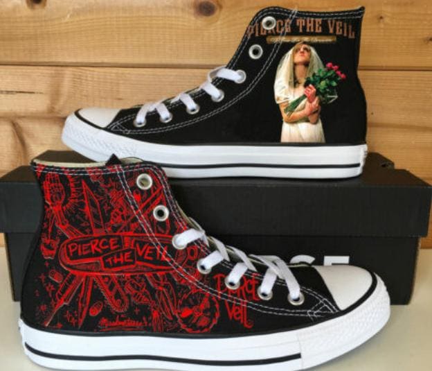 Pierce The Veil High Tops | Emo Punk Sneakers