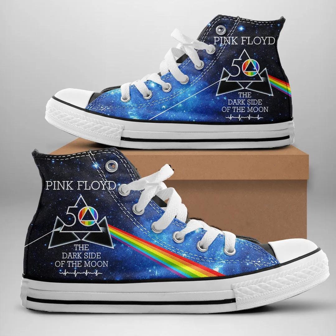 Dark Side Sneakers | Pink Floyd High Tops
